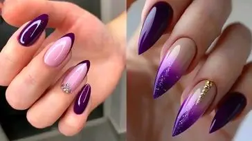 زیباترین مدل‌ های لاک بنفش ترند 1404 که بسیار کیوت و خوشگل هستند
