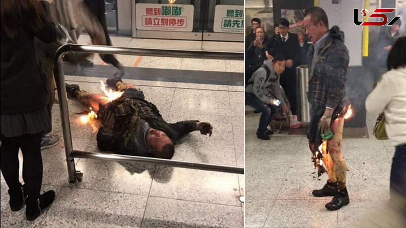 پرتاب بمبی در متروی چین فاجعه ای آتشین رقم زد +فیلم