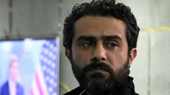 تیپ و چهره متفاوت «محمد، نیروی امنیتی» سریال گاندو در یک مراسم