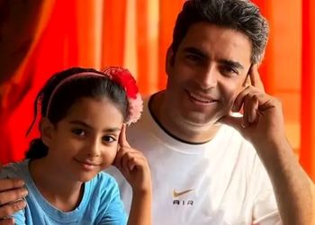 منوچهر هادی و لحظات خاص با دخترش سوفیا