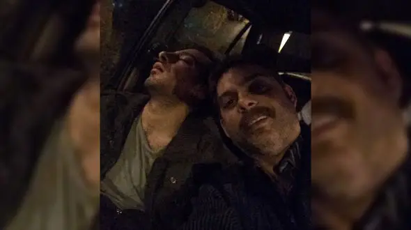 عکس یواشکی بازیگر ایرانی_آمریکایی از نوید محمدزاده