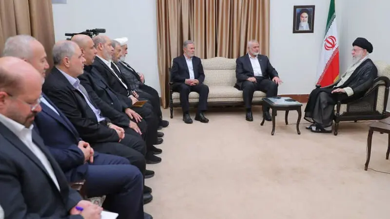 دیدار رئیس دفتر سیاسی حماس و دبیرکل جنبش جهاد اسلامی فلسطین با رهبر انقلاب