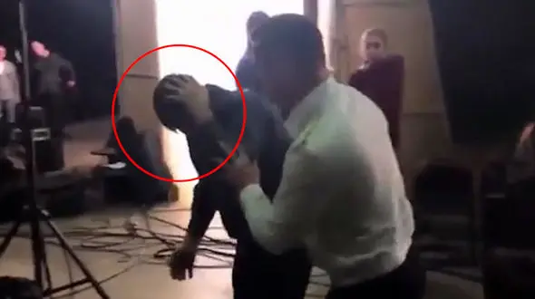 فیلم رفتار شرم آور زن و شوهر روی آنتن تلویزیون ! / همه شوکه شدند