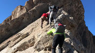 نجات جان کوهنورد توسط پلیس و هلال احمر شهرستان ابهر