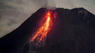فوران وحشتناک آتشفشان کوه مراپی در اندونزی + فیلم 