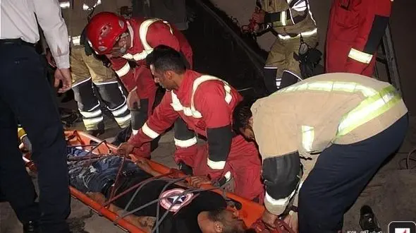 سقوط هولناک و همزمان 2 مرد تهران + عکس 