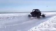 ماشین عجیب برای عبور از برف + فیلم