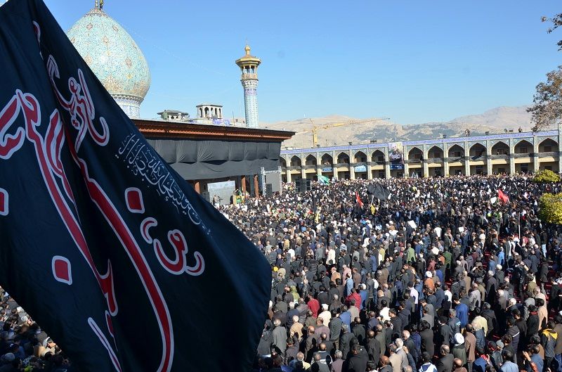 مراسم برای سردار سلیمانی در شیراز