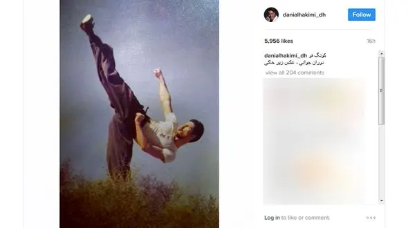 بازیگری که کونگ فو کار بود+عکس