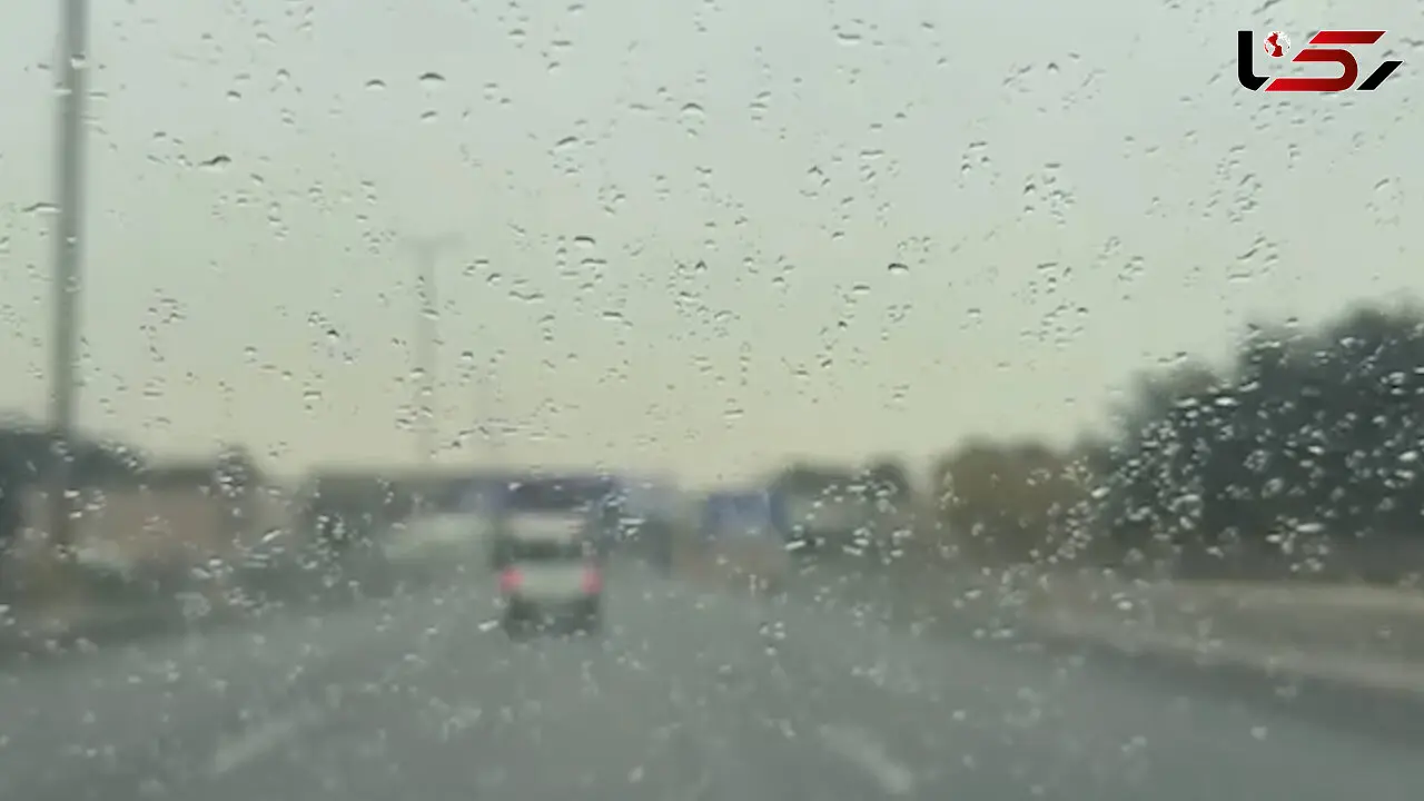 فیلم بارش باران در جنوب غرب تهران