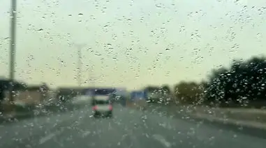 فیلم بارش باران در جنوب غرب تهران