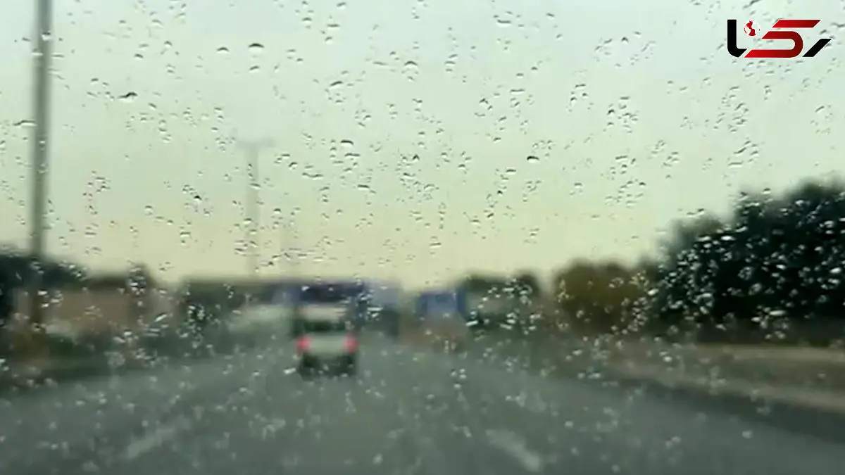 فیلم بارش باران در جنوب غرب تهران