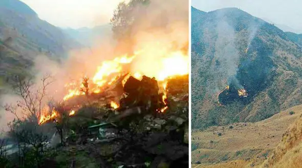 عکس های محل سقوط هواپیمای مسافر بری و خدمه پروازی + جزئیات