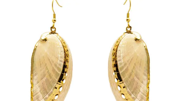 گوشواره طلا طرح صدف + عکس