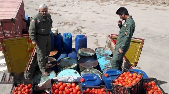 کشف سوخت قاچاق باطعم گوجه فرنگی در سیرجان