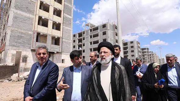  بازدید دکتر رئیسی از پروژه عظیم 30 هزار واحدی مسکن در سایت 560 هکتاری قم 