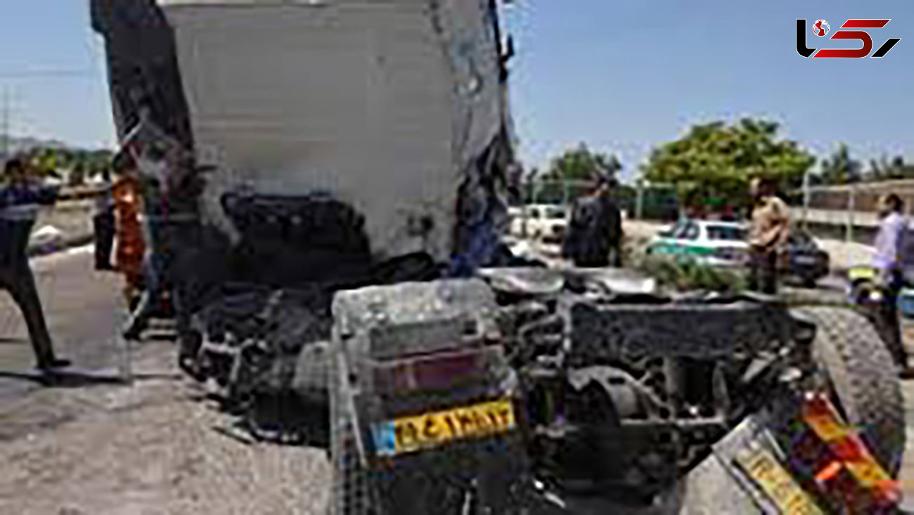 عکس / 2 کشته در تصادف مرگبار جاده حاجی آباد بندرعباس