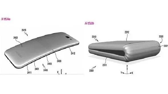 موبایلی که شبیه به طومار لوله می شود