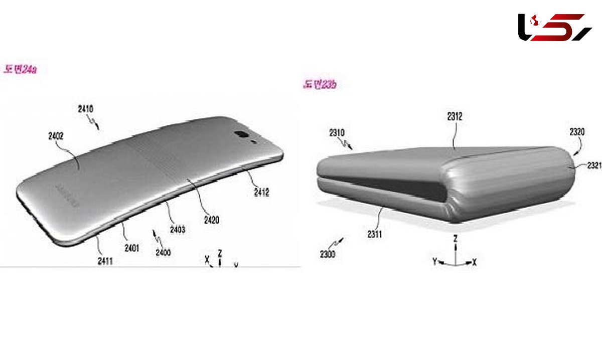 موبایلی که شبیه به طومار لوله می شود