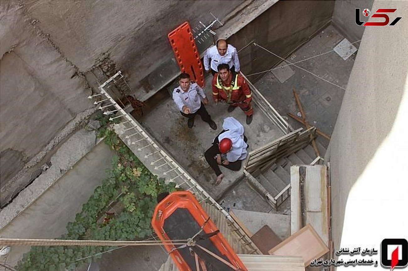 اتفاق عجیب پس از سقوط زن جوان تهرانی ازارتفاع 4 متری بالکن + عکس 