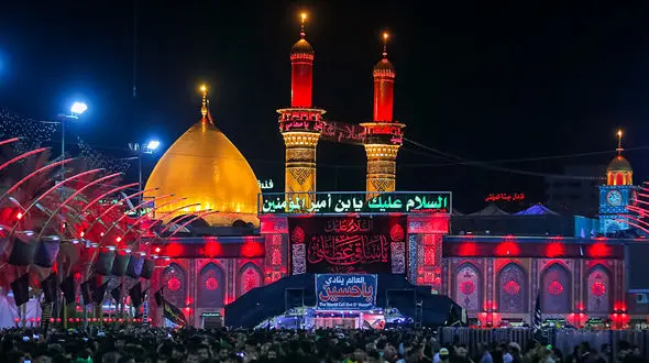فیلم آتش سوزی در حرم امام حسین (ع)  در روز عید فطر