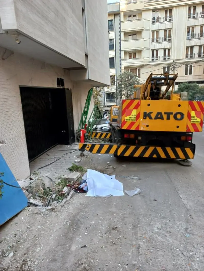 تصادف جرثقیل