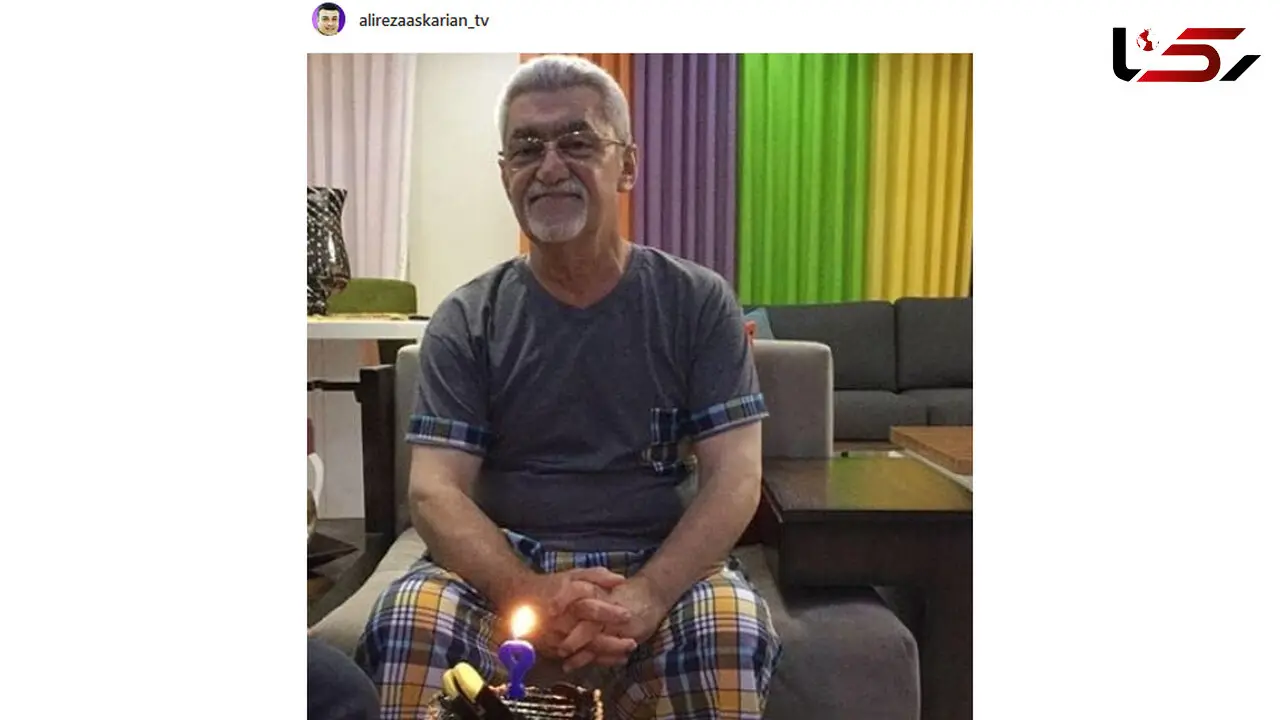 تبریک گوینده خبر برای تولد پدرش +عکس
