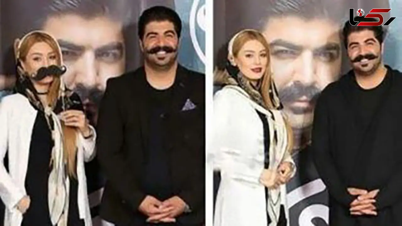 عکس / شوخی بازیگر زن مشهور با سبیل بهنام بانی