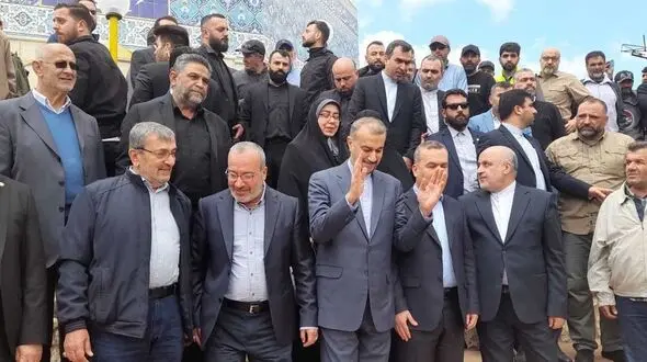 فیلم حضور امیرعبداللهیان در مرز لبنان با فلسطین اشغالی