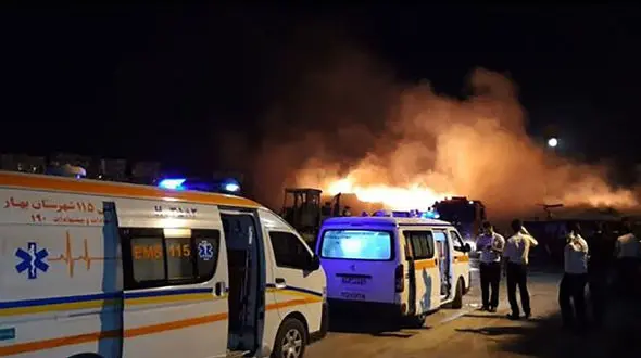 اولین فیلم از آتش‌سوزی هولناک شهرک صنعتی بهاران / ببینید