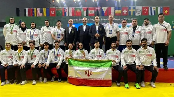 نایب قهرمانی تیم ووشو ایران در جهان با کسب ۱۰ مدال 