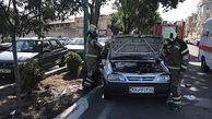 تصادف 2 خودرو در تهران / یک تن زخمی شد + عکس ها