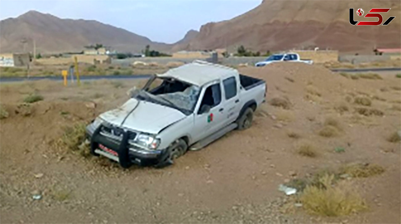واژگونی خودروی رئیس اداره راهداری اردستان