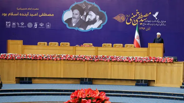 سخنرانی رییس جمهور در مراسم سالگرد شهادت آیت الله سید مصطفی خمینی + فیلم