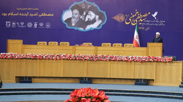 سخنرانی رییس جمهور در مراسم سالگرد شهادت آیت الله سید مصطفی خمینی + فیلم