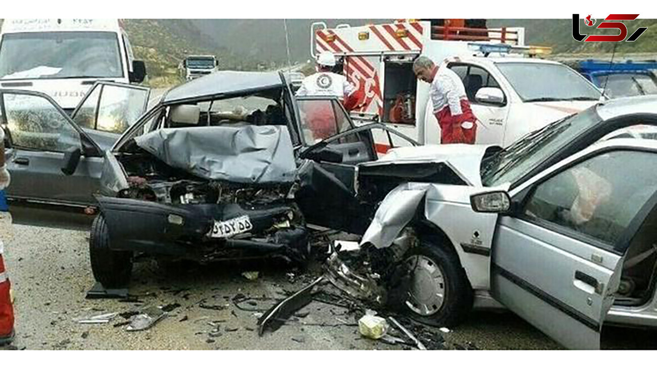 مصدوم شدن ۱۱ نفر در ۲ تصادف جاده ای در گیلان