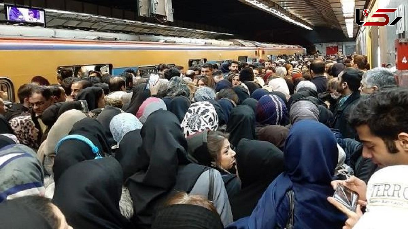 سرگردانی تهرانی ها در خط یک مترو / مدیرعامل مترو تکذیب کرد + عکس های صبح امروز