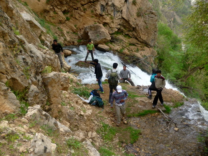 آبشار لندی در استان بختیاری