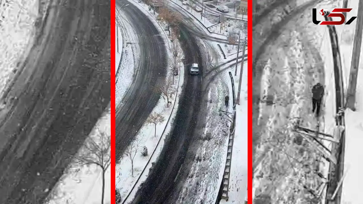 فیلم خیابان‌ها و کوچه‌های برفی اراک