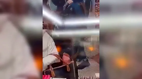 فیلم سرقت سرقت برق‌آسای گوشی از کیف یک زن توسط نوجوان تهرانی