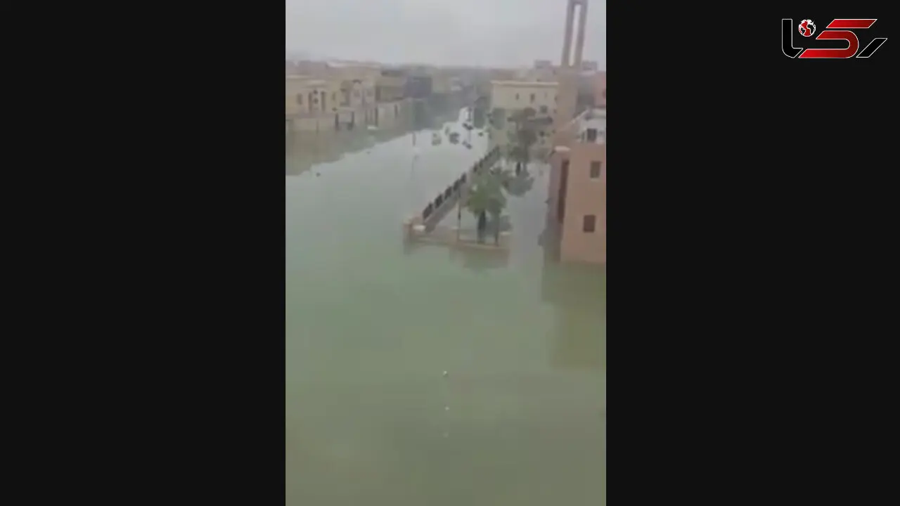 غرق شدن شهر دمام عربستان در سیل !+فیلم