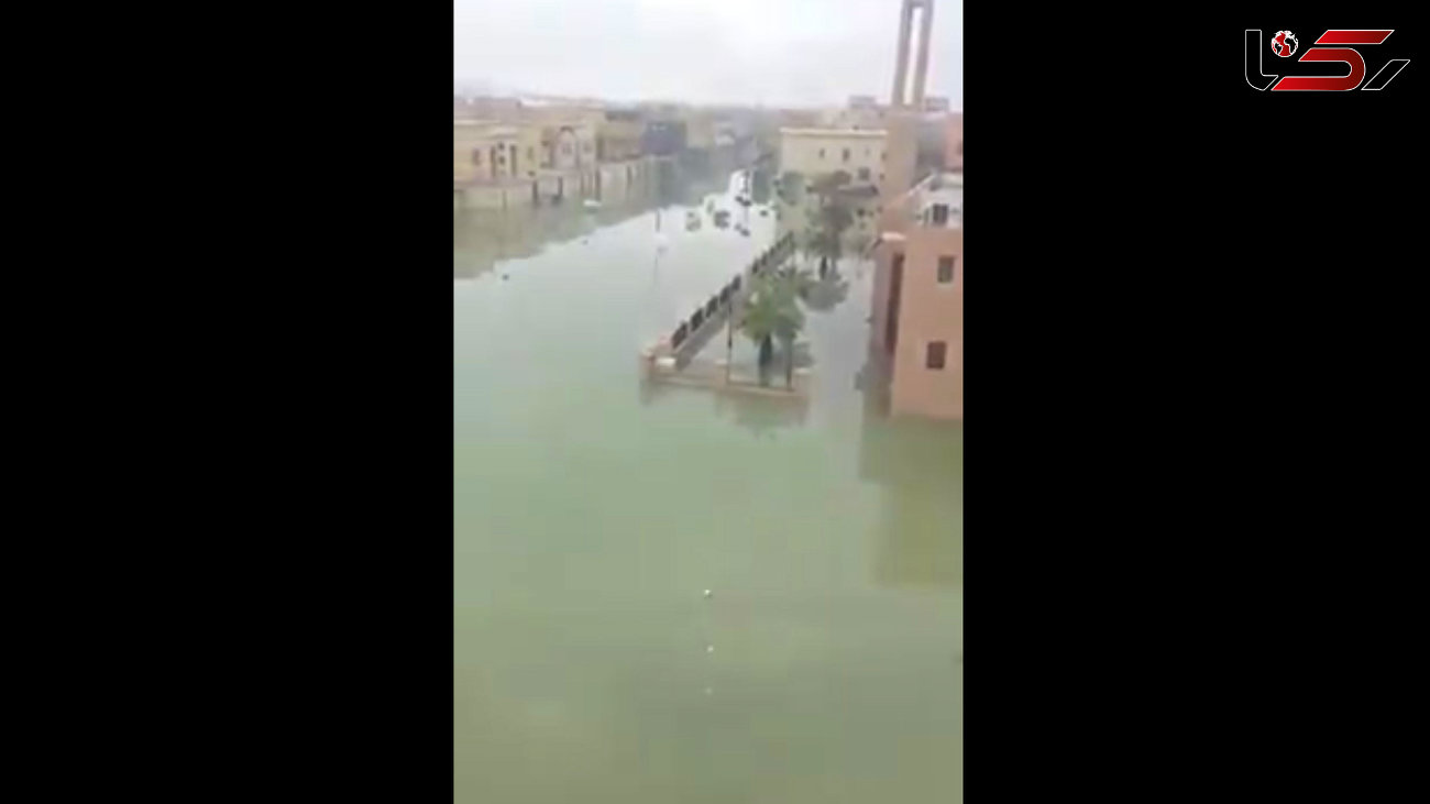 غرق شدن شهر دمام عربستان در سیل !+فیلم