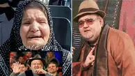 فیلم/ لالایی خواندن خواهر اکبر عبدی بر سر مزار برادر/ لحظاتی که دل همه را لرزاند