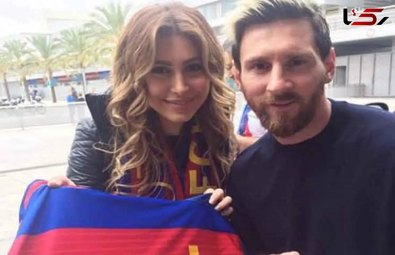سلفی جالب خواننده زن مشهور با لیونل مسی در لباس بارسلونا  +عکس 

