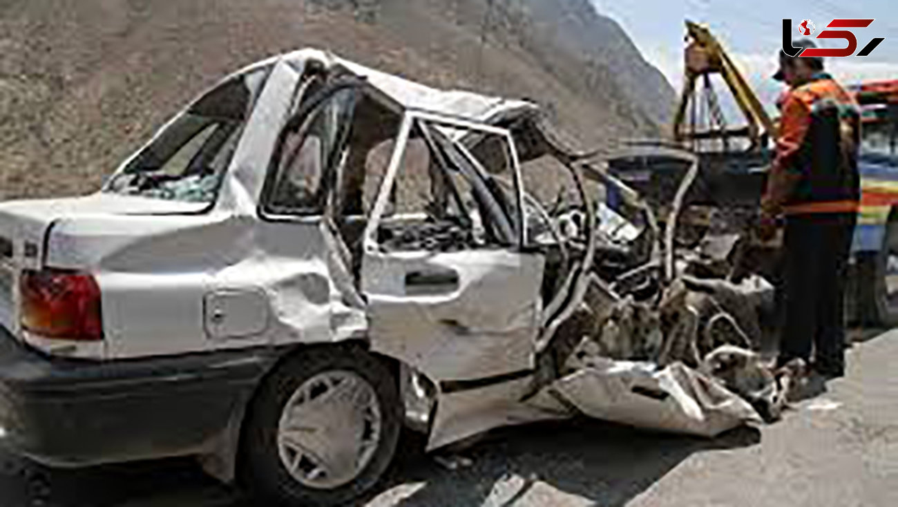 تصادف مرگبار پراید با پژو 405 در اصفهان