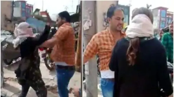 لحظه خفت شدن مرد خائن توسط همسرش + فیلم