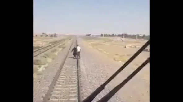 خودکشی زن تهرانی با پریدن جلوی قطار + فیلم