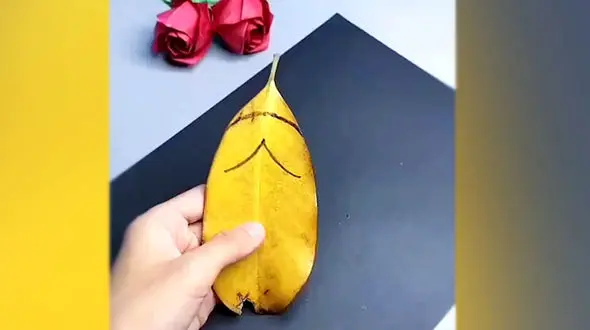 کاردستی با برگ پاییزی + فیلم