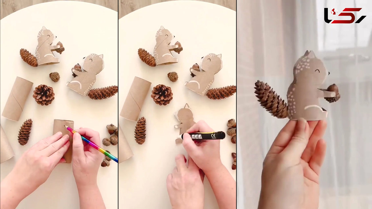 ساخت سنجاب با ساده ترین وسایل در دسترس | فیلم