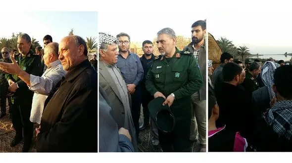 بازدید فرمانده سپاه از پشت صحنه یک فیلم سینمایی +تصاویر